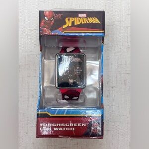 Marvel Spider-Man Red and Black Kids Touchscreen LED Watch